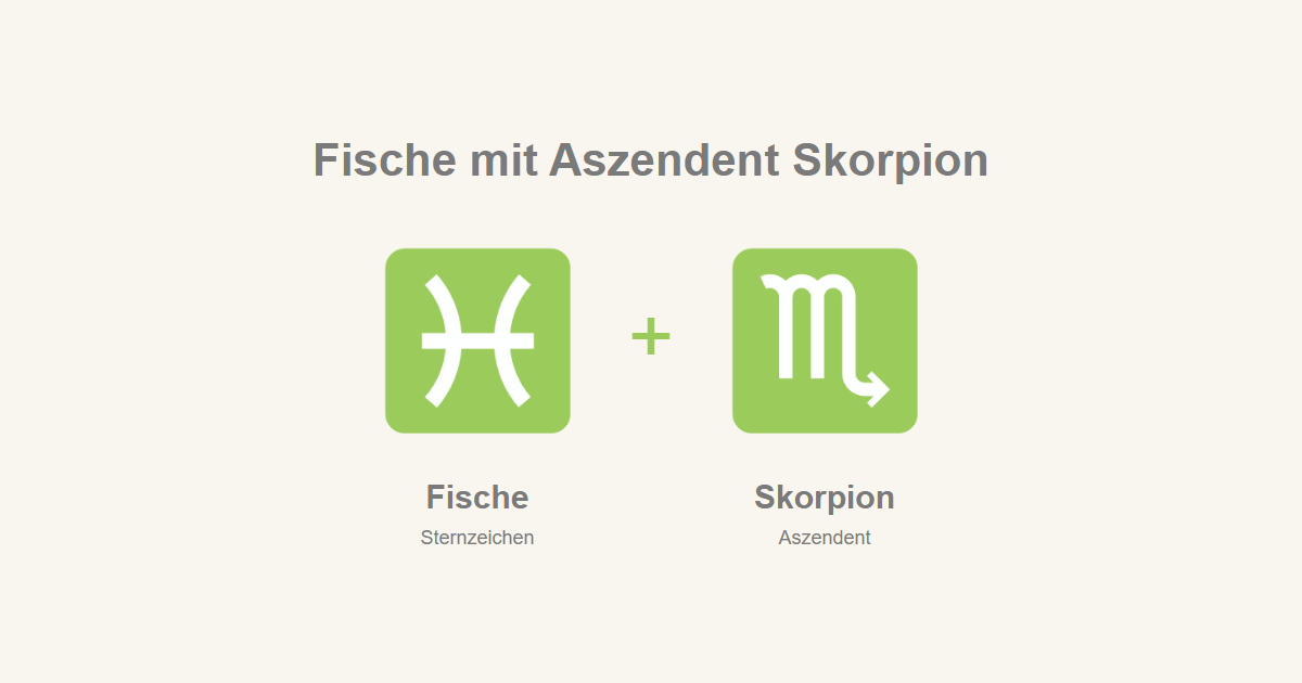 Fische als Sternzeichen und Skorpion als Aszendent